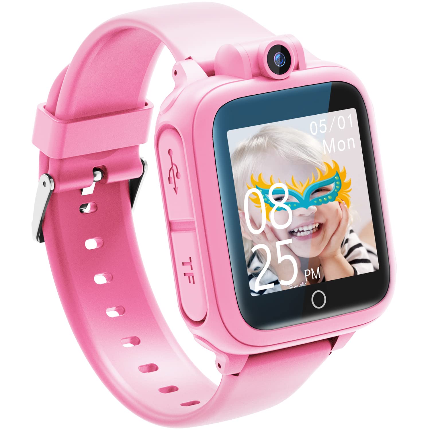 Montre Intelligente pour Enfants, 18 Jeux HD écran Tactile caméra MP3